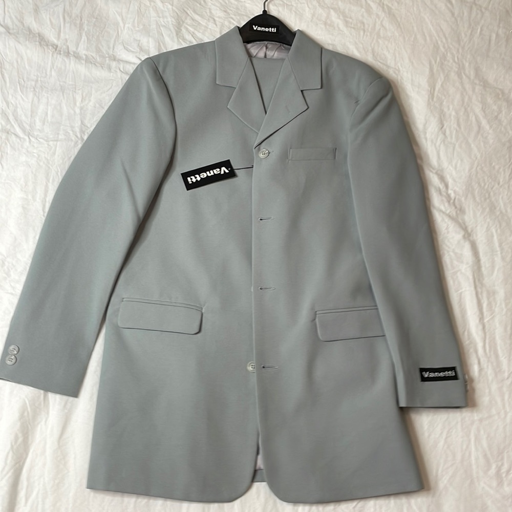 Boys Grey Two Piece Suit Size 20